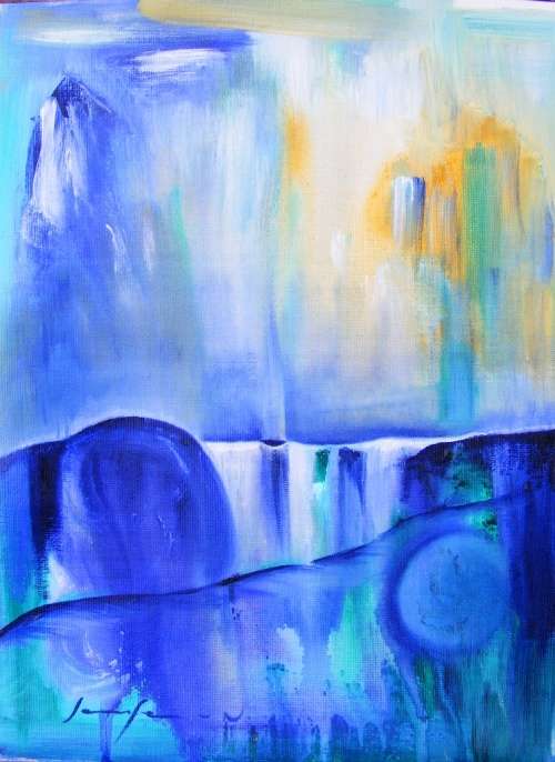 Vortex - Original Acrylic Painting - by Jennifer van Niekerk