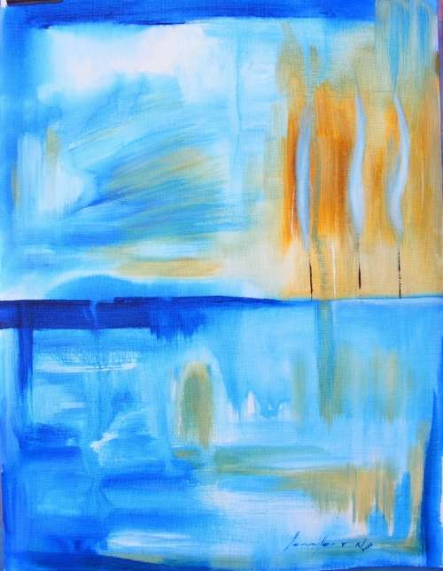 Fresh Start - Original Acrylic Painting - by Jennifer van Niekerk