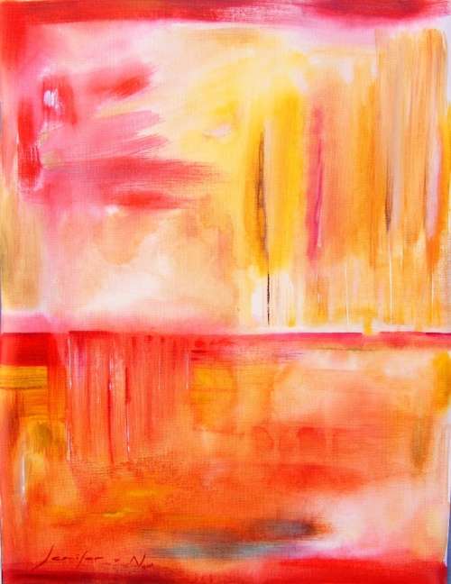 Scorching - Original Acrylic Painting - by Jennifer van Niekerk