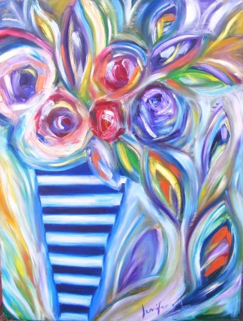 A Feast in Bloom - Oil Painting - Jennifer van Niekerk