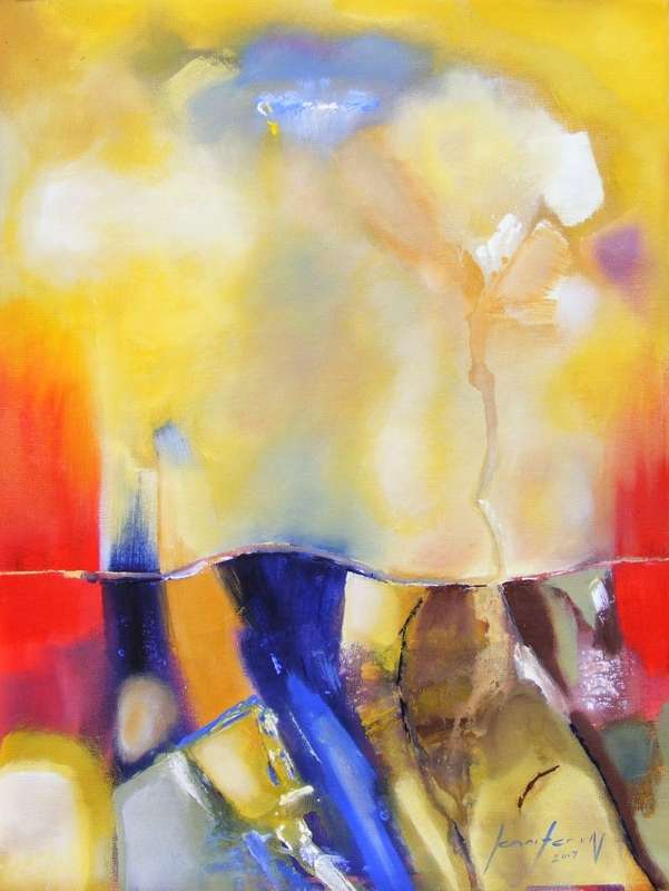 Experience Heaven on Earth - Original Acrylic Painting - by Jennifer van Niekerk