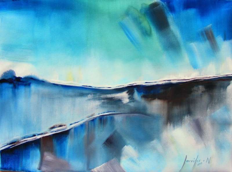 Serene - Original Acrylic Painting - by Jennifer van Niekerk