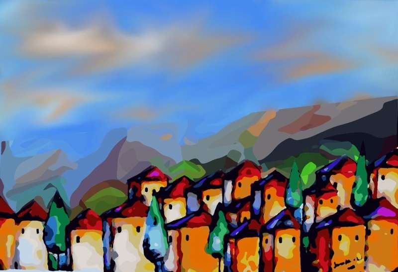 A Tuscan Village  [d]