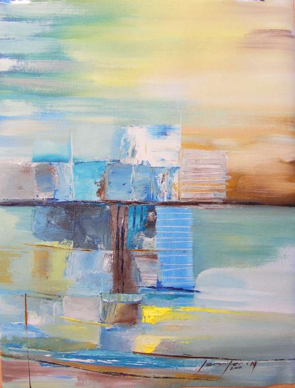 New Beginnings 1 - Original Acrylic Painting - by Jennifer van Niekerk