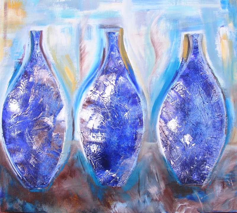 Three Amigos - Acrylic Painting - Jennifer van Niekerk
