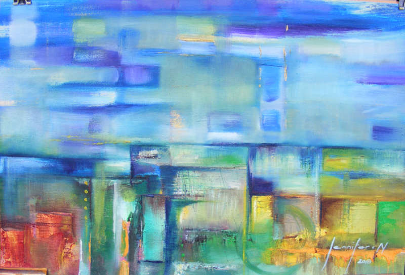 Tranquility Reset - Original Oil Painting - by Jennifer van Niekerk