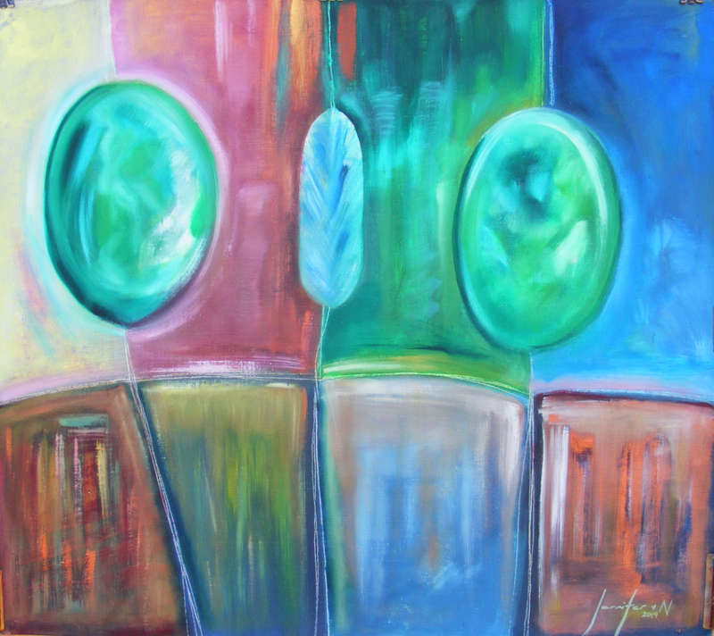 Brilliant Trio - Original Oil Painting - by Jennifer van Niekerk