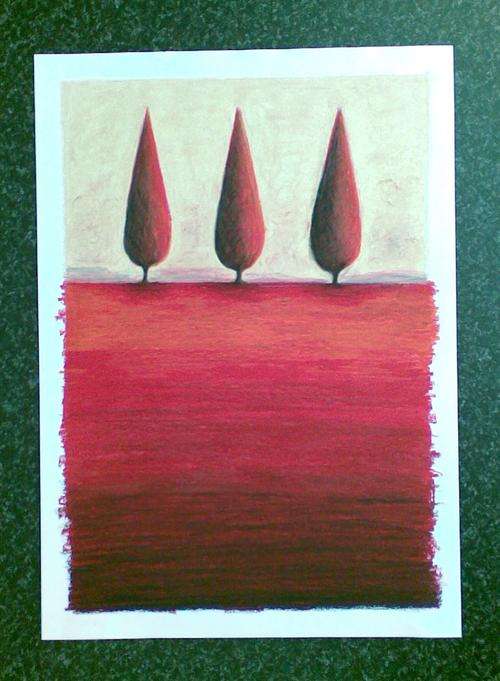 Copper Cyprus - Original Pastel Drawing - Jennifer van Niekerk