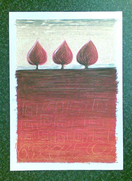 Magnetic Copper Fields - Original Pastel Drawing - Jennifer van Niekerk
