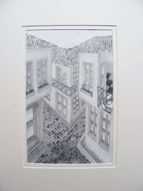 Mediterranean - Original Graphite Sketch by Jennifer van Niekerk