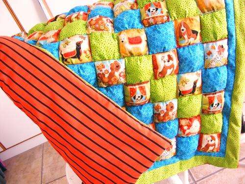 Woof Labels Biscuit quilt for toddler or baby  [Clearance]