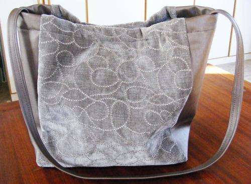`Suede and Vinyl` Statement Bag  [Clearance]