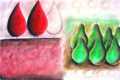 Pear Shaped - Original Soft Pastel - Jennifer van Niekerk