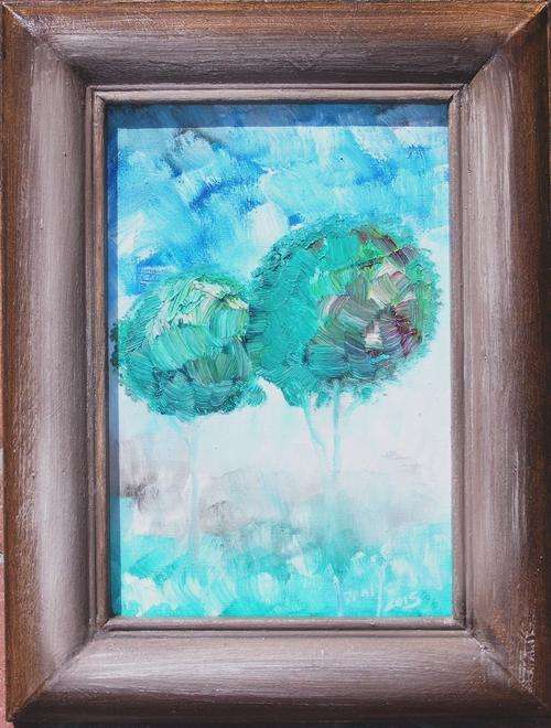 Illusive Trees - Original Oil Painting - Jennifer van Niekerk