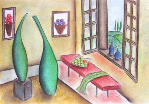 Fine Country Living - Original Soft Pastel - Jennifer van Niekerk