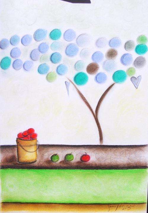 A  Delightful Day - Original Soft Pastel - Jennifer van Niekerk
