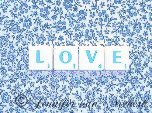 For the Love of Scrabble in Cornflower II  [d]