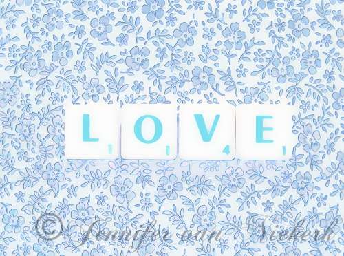 For the Love of Scrabble in Cornflower  [d]