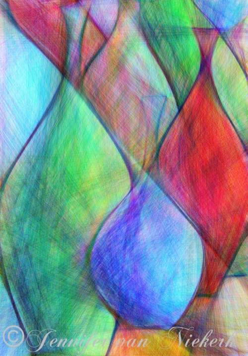 Alazarin Palatinate Vase Abstract [d]