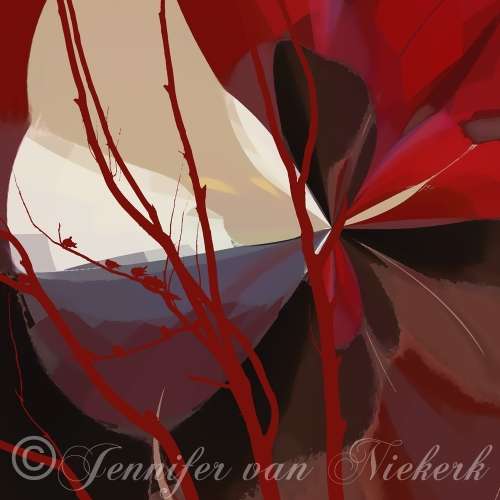 Pinotage Floral Red Forest [d]