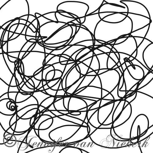 Black and White Squiggles  [d]