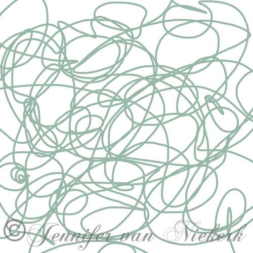 Green Grey Squiggles  [d]