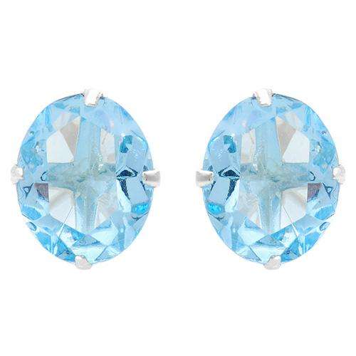 Terrific Brand New Stud Earrings With Simulated gems Made in 925 Sterling silver Length 11mm