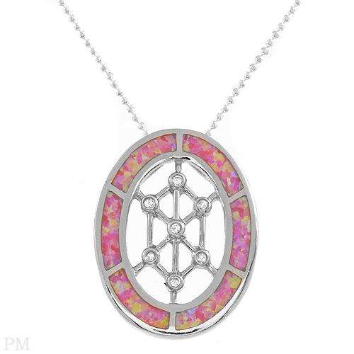 Fashionable Necklace With Opal doublets and Cubic zirconia Made of Solid 925 Sterling silver. Total