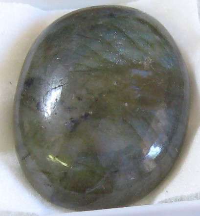 MULTICOLORED Oval shape CABOCHON LABRADORITE, 18.20ct 20x16mm