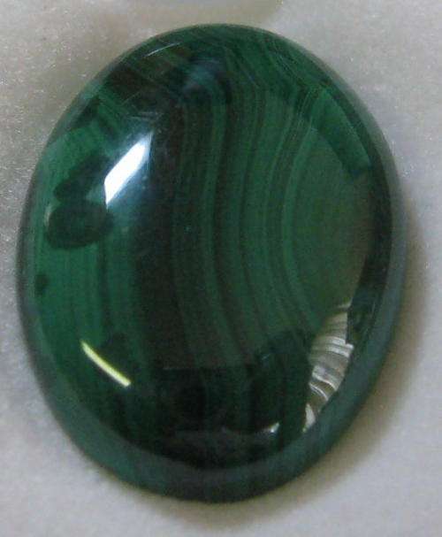 BEAUTIFUL Oval CABOCHONS BANDED MALACHITE, 13.8 ct  18x13 mm