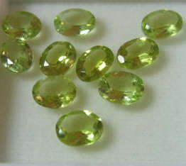 FINE Oval cut PERIDOT, .60ct 5x3mm