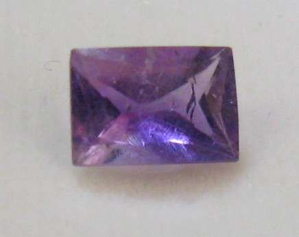 Emerald cut Amethyst, 1.00ct  7x5mm