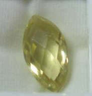 Checkerbord cut Marquise shape LEMON CITRINE 6.20ct  18x9mm
