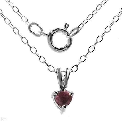 Majestic Necklace With Genuine Ruby Well Made in Solid 925 Sterling silver