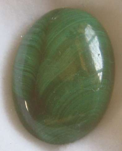 BEAUTIFUL Oval CABOCHONS BANDED MALACHITE, 13.8 ct  18x13 mm