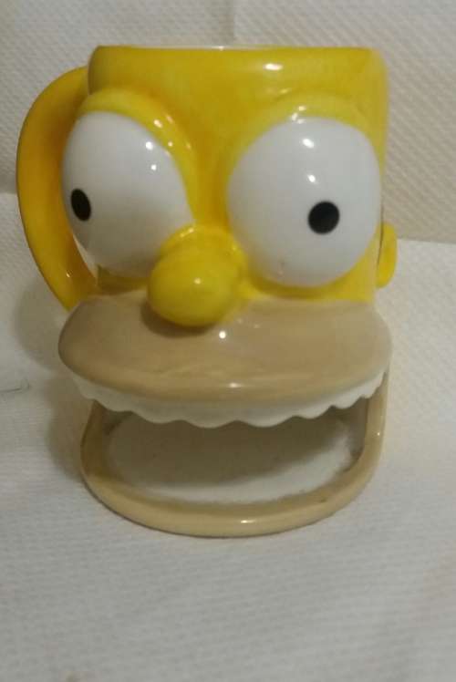 The Simpsons HOMER 3D Mug with Cookie Holder Mouth