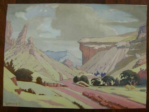 Pierneef Print: Golden Gate