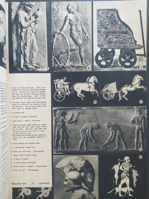 Lantern magazine (Julie to Sept 1959) Vol 9 no 1 Our Classical Heritage / Ons klassieke erfenis