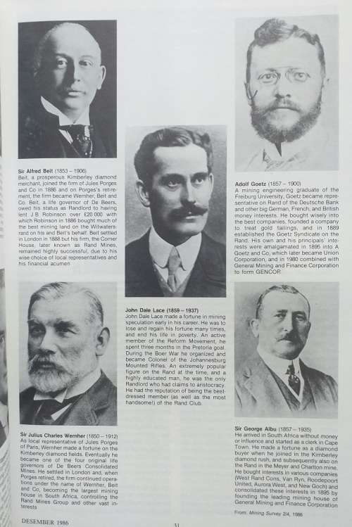 Lantern magazine (Dec 1986) Vol 35 no 4 (Johannesburg Centenary issue 1886 to 1986)