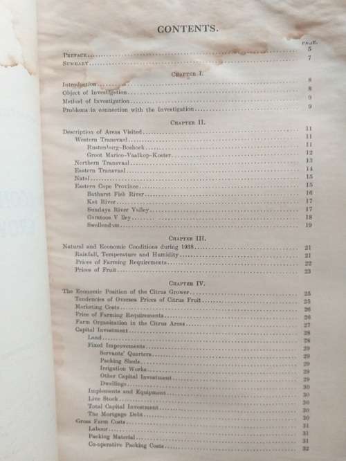 An economic survey of Citrus growing in the Union (1938) by AL Prinsloo