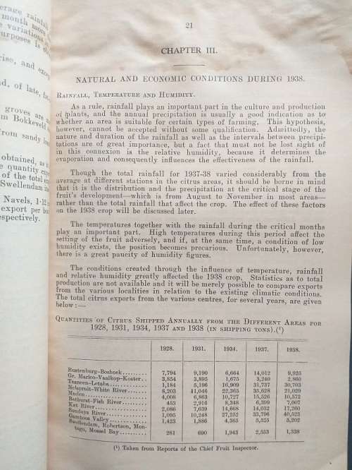 An economic survey of Citrus growing in the Union (1938) by AL Prinsloo