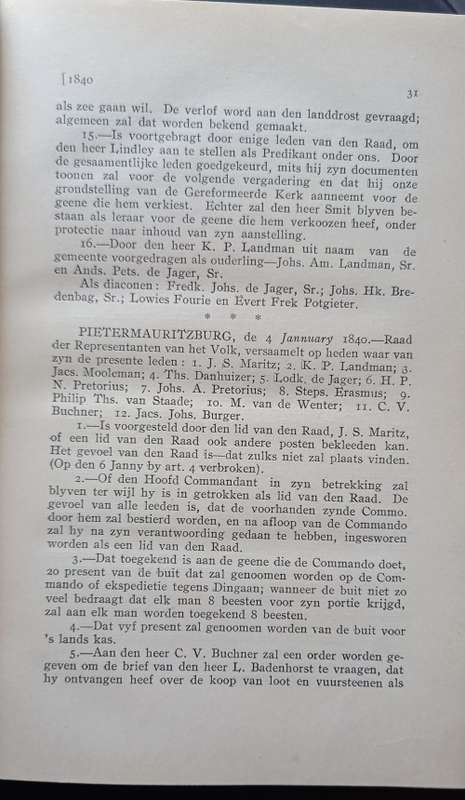 Voortrekker Wetgewing Notule van die Natalse Volksraad 1839-1845 (GS Preller) 1924 uitgawe
