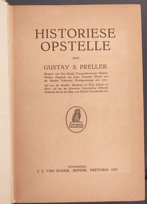 Historiese Opstelle (Gustav Preller)