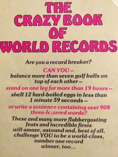 The Crazy book of World Records (Gyles Brandreth)