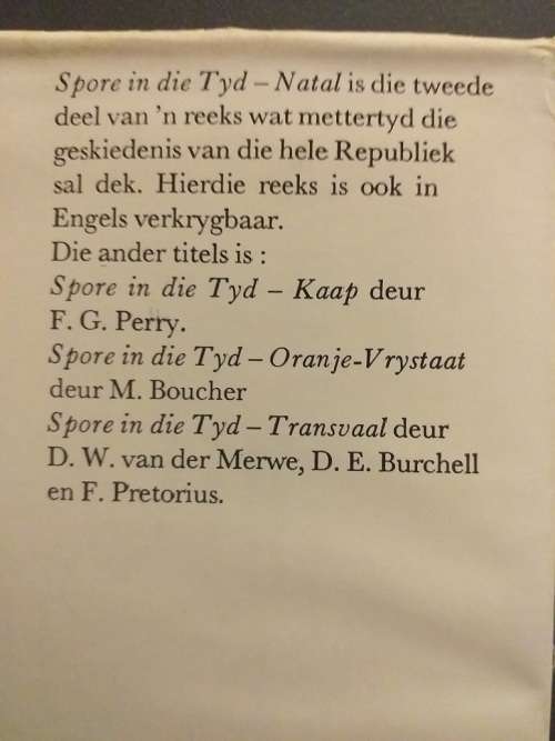 Spore in die tyd - Natal (IL Perrett)