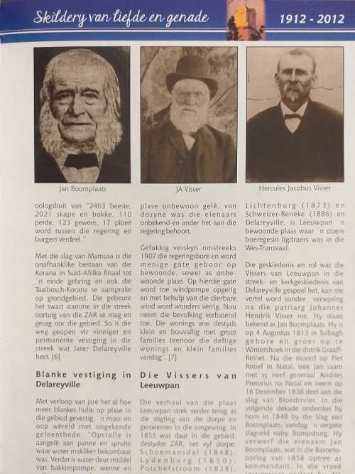 NG Gemeente Delareyville 1912-2012 Skildery van liefde en genade (Dr Gerdrie van der Merwe)