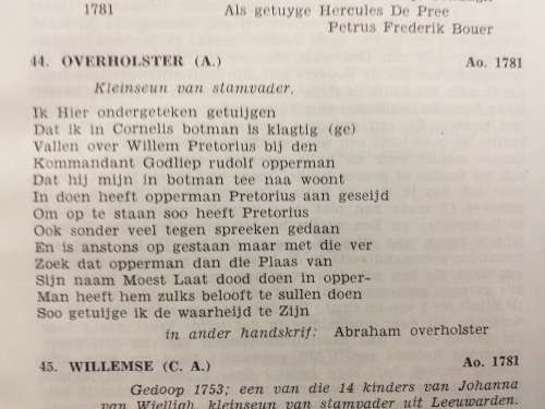Die Kaapse Taalargief nr 1 tot 4 (LC van Oordt) gebind KOPIE VAN PJ NIENABER met brief