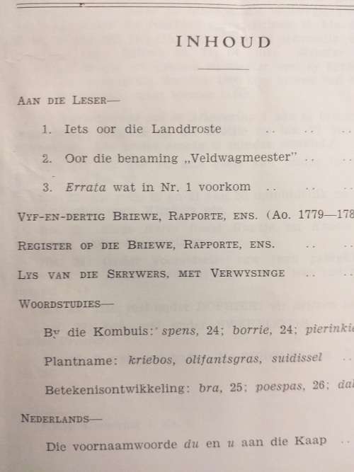 Die Kaapse Taalargief nr 1 tot 4 (LC van Oordt) gebind KOPIE VAN PJ NIENABER met brief