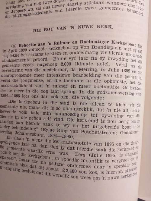 Ons kerk in die Goudstad 1887-1947 (Ds AP Smit)