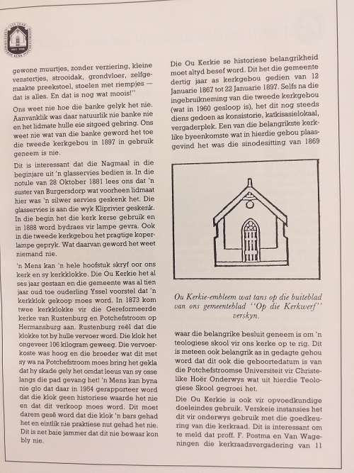 Die Gereformeerde Kerk Potchefstroom 1863-1988 (Ds CFC Coetzee)